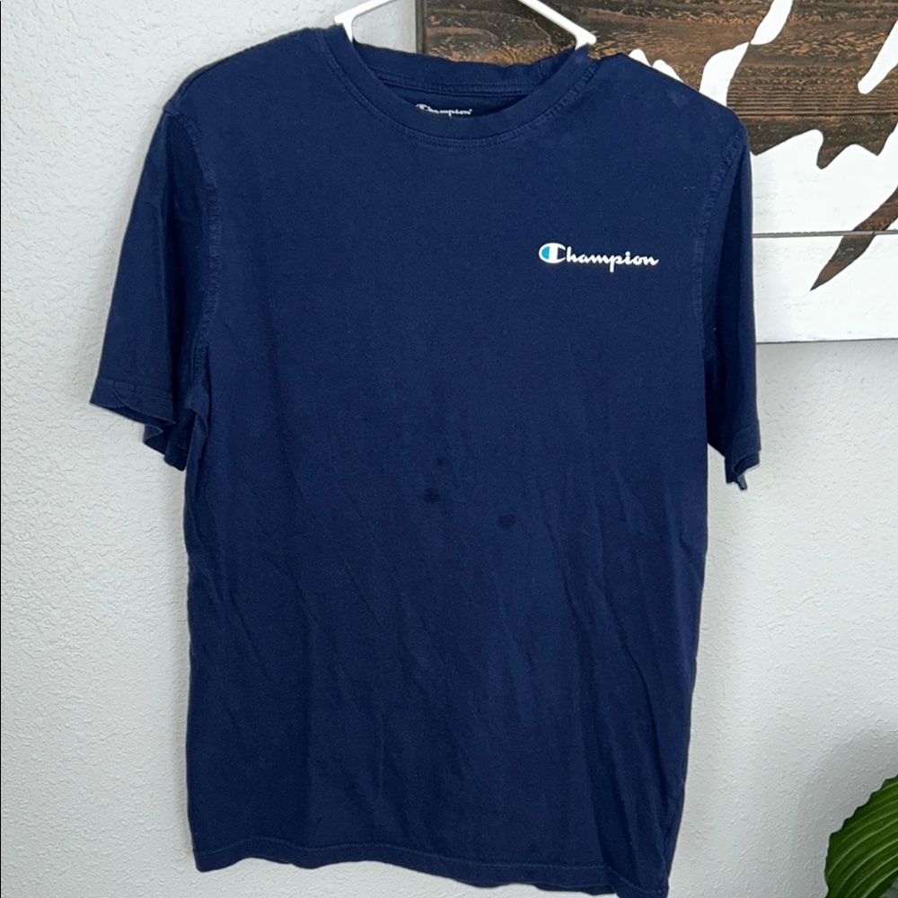 Champion Men's Navy Blue T-Shirt